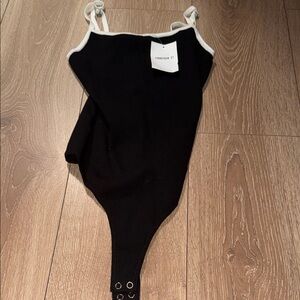 Forever 21 Black and White Bodysuit
